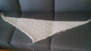 Ferdig sjal uten frynser