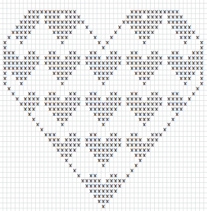 Mønster hjerte i hjerte