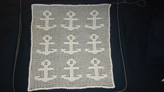 Ferdig heklet før påsying