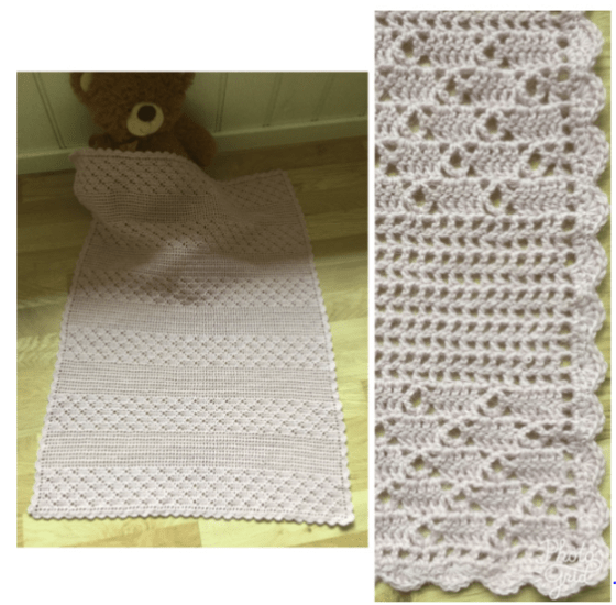 Bilde kollasj rosa babyteppe