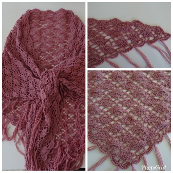 kollasj rosa trekantsjal