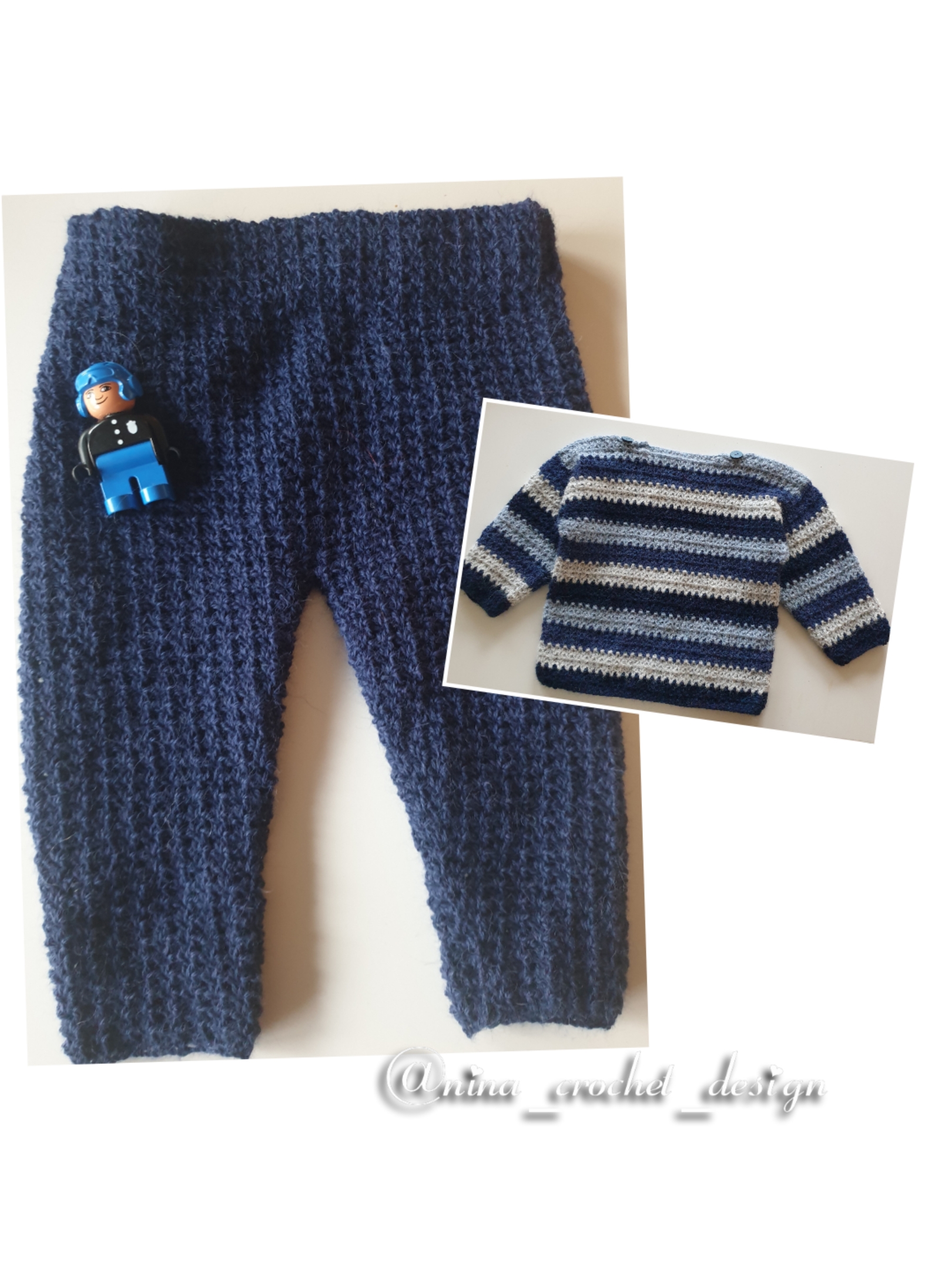 Kollasj bukse 9 -12 måneder